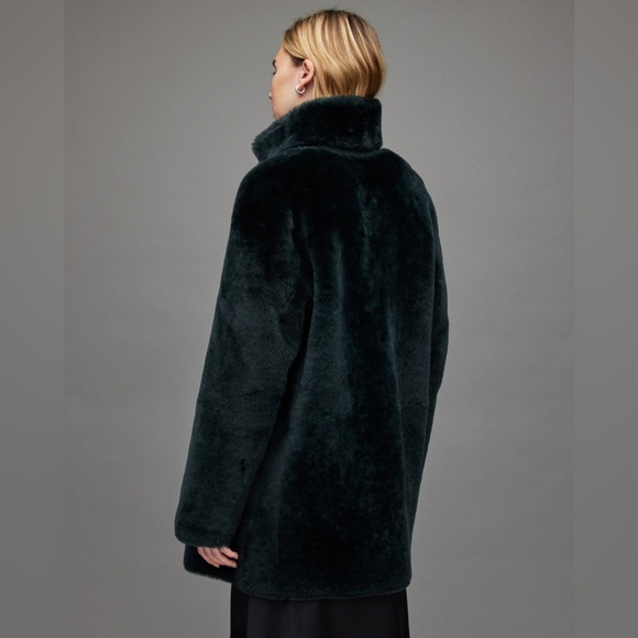 All Saints Serra Shearling Reversible Jacket - Picture 7 of 13